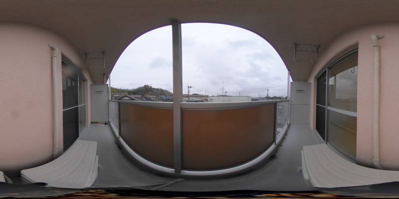 パノラマ画像バルコニー