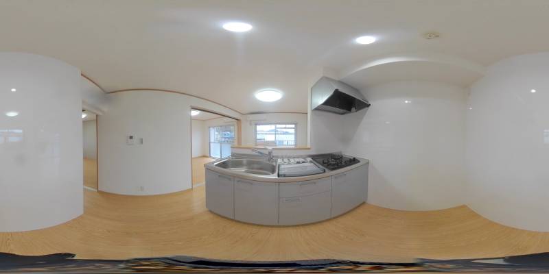 パノラマ画像キッチン