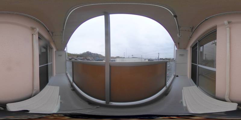 パノラマ画像バルコニー