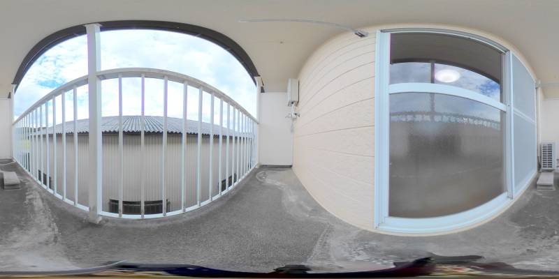 パノラマ画像バルコニー