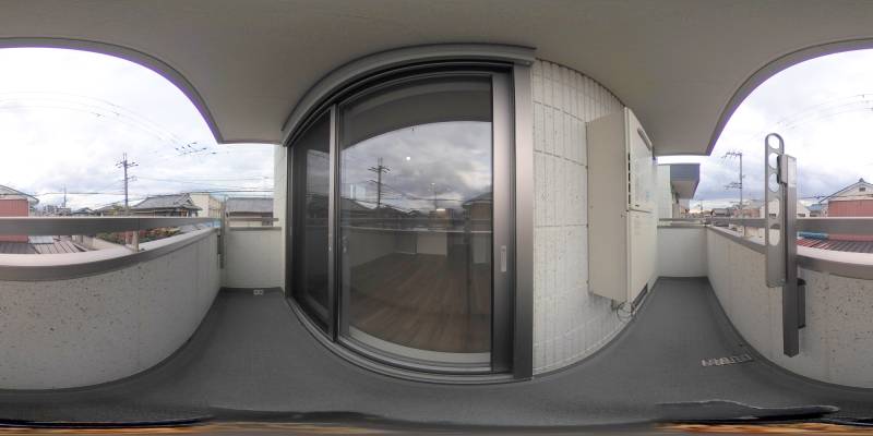 パノラマ画像バルコニー