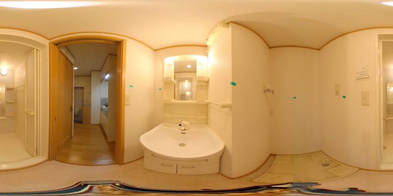 パノラマ画像洗面所