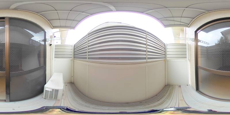 パノラマ画像バルコニー