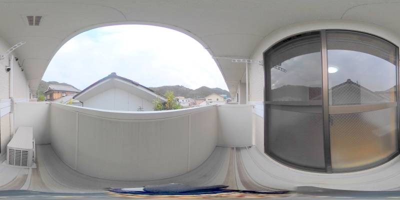 パノラマ画像バルコニー