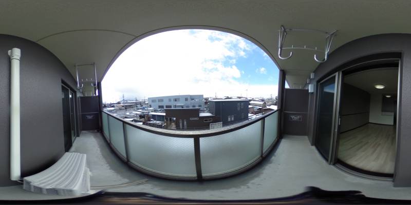 パノラマ画像バルコニー