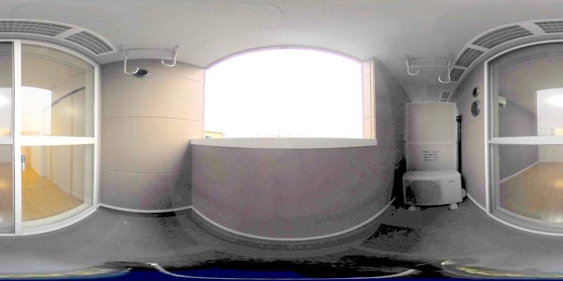 パノラマ画像バルコニー