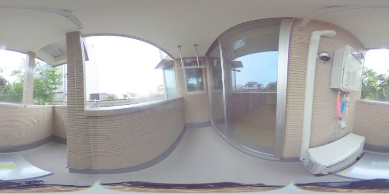 パノラマ画像バルコニー