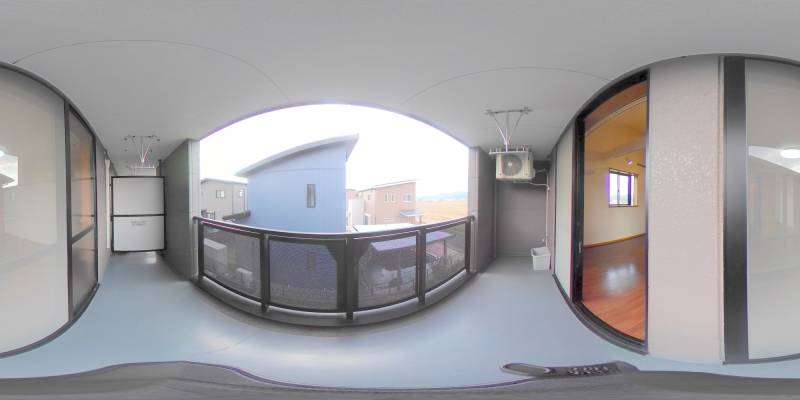 パノラマ画像バルコニー