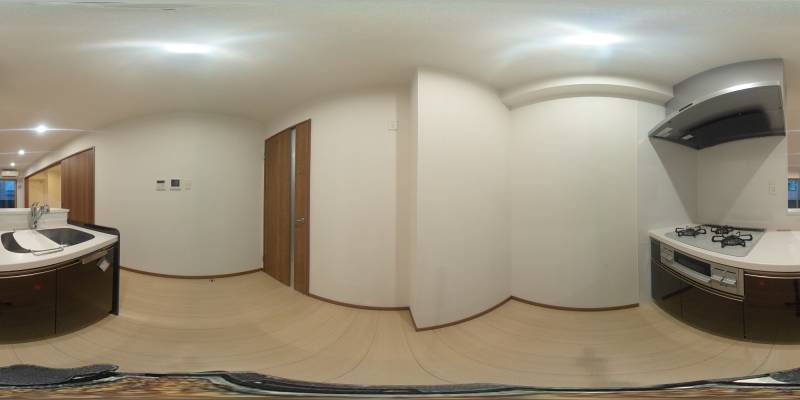 パノラマ画像キッチン