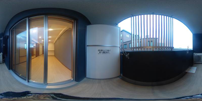 パノラマ画像バルコニー