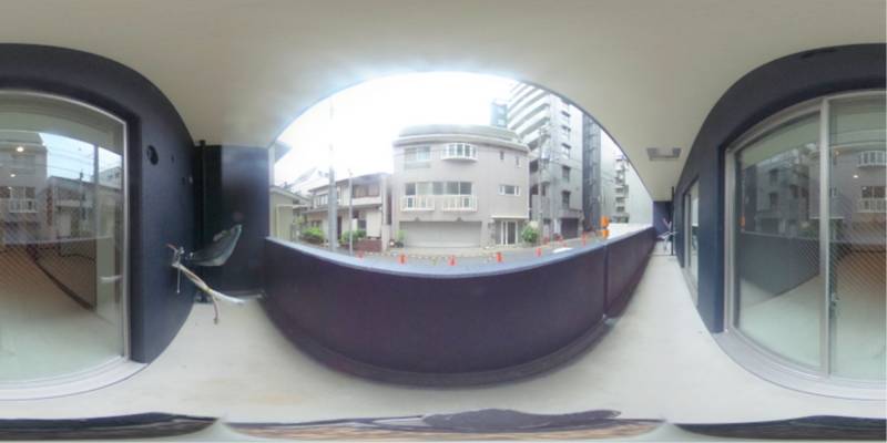 パノラマ画像バルコニー