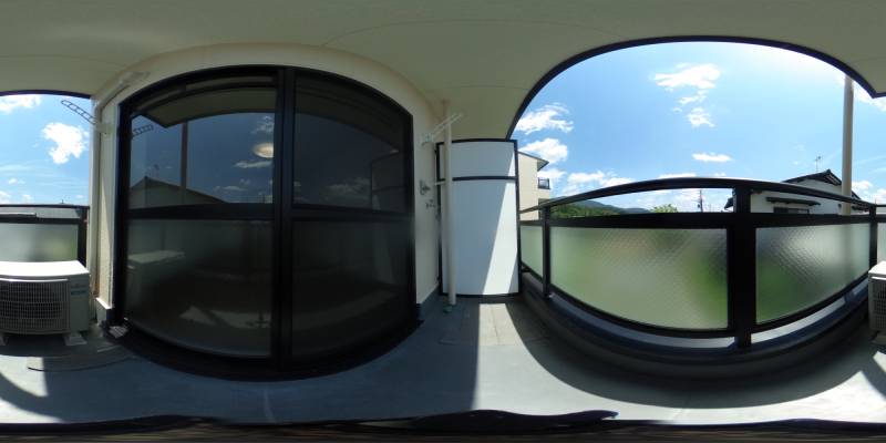 パノラマ画像バルコニー