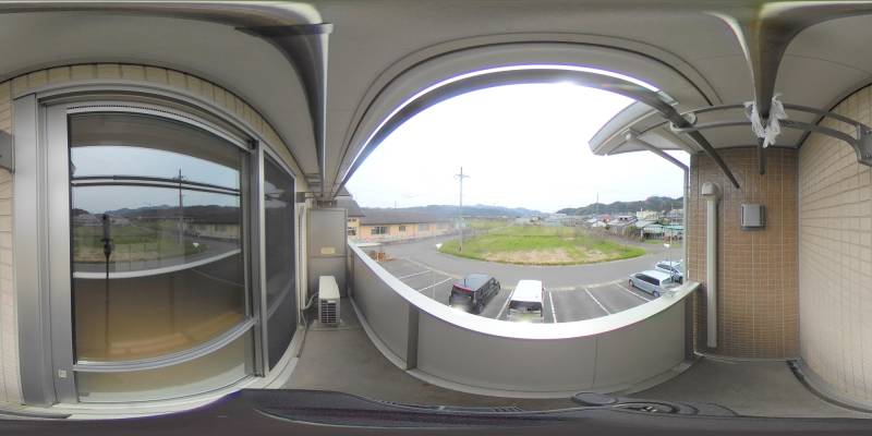 パノラマ画像バルコニー