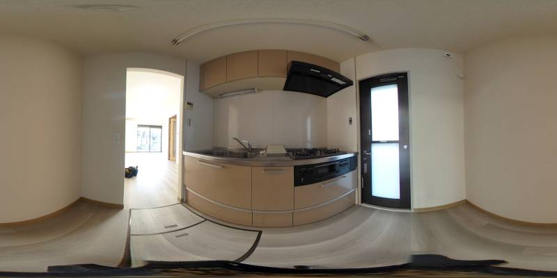 パノラマ画像キッチン