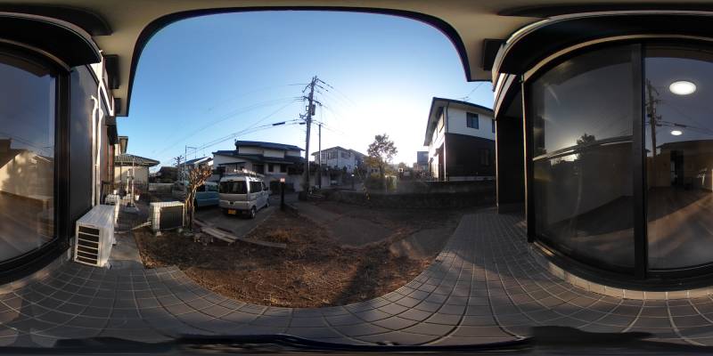 パノラマ画像バルコニー