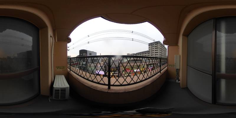 パノラマ画像バルコニー