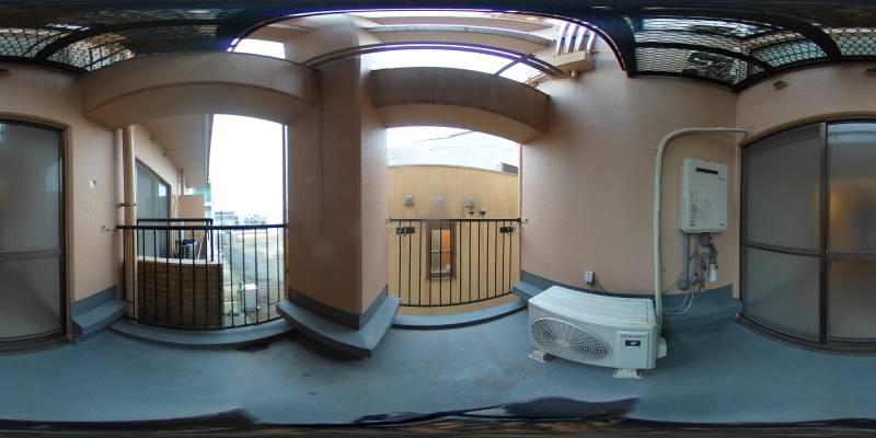 パノラマ画像バルコニー