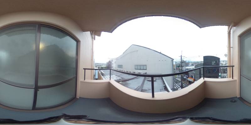 パノラマ画像バルコニー