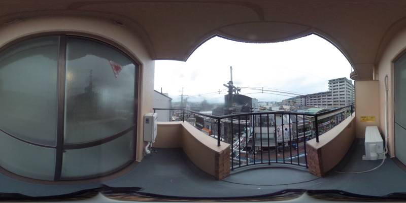 パノラマ画像バルコニー