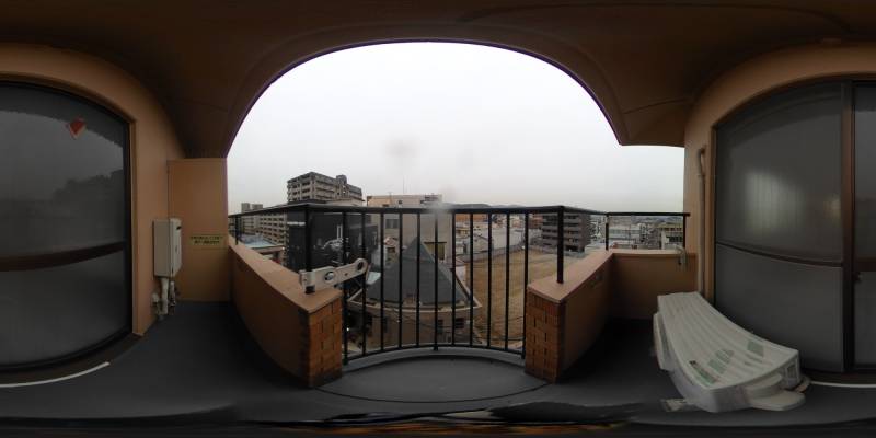 パノラマ画像バルコニー