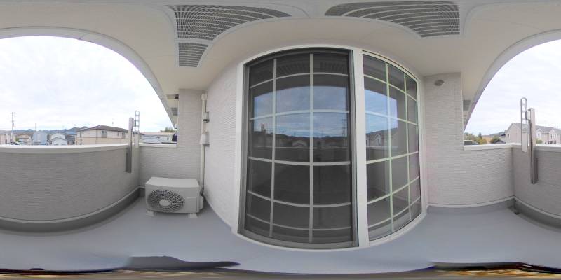 パノラマ画像バルコニー