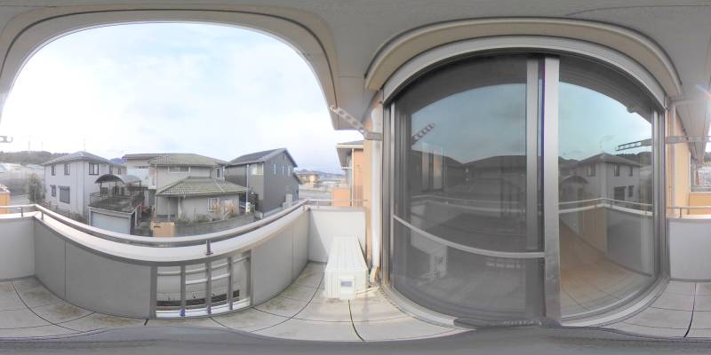 パノラマ画像バルコニー