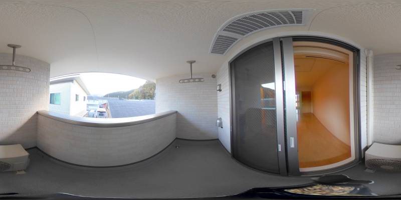 パノラマ画像バルコニー