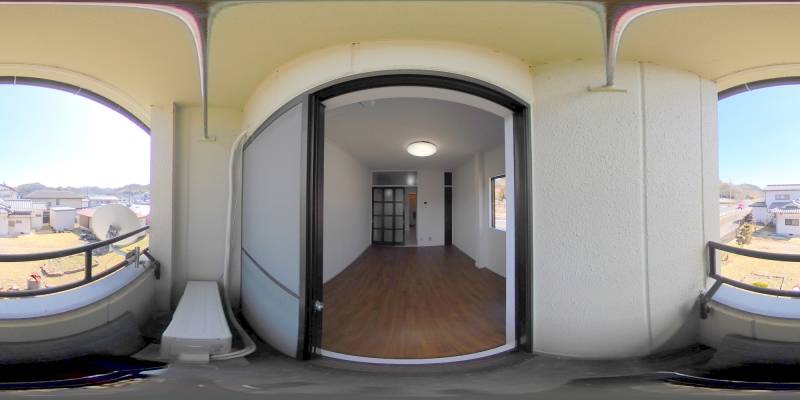 パノラマ画像バルコニー