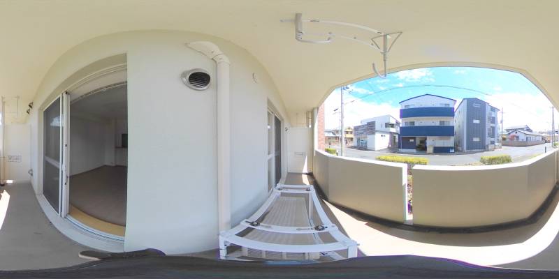 パノラマ画像バルコニー