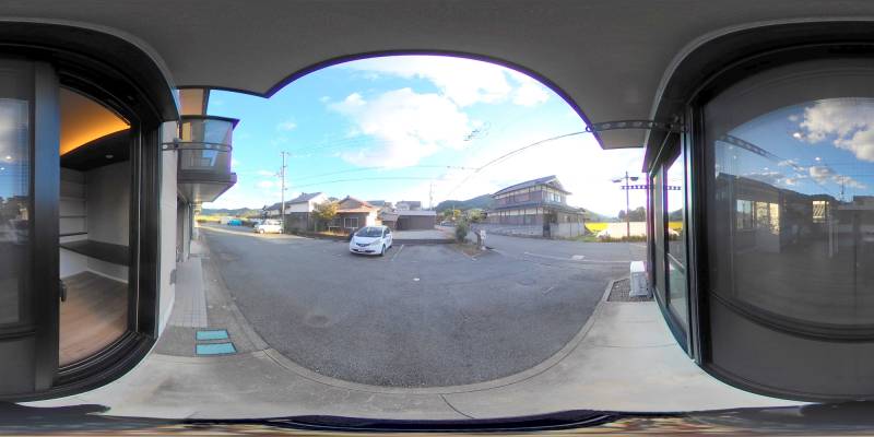 パノラマ画像バルコニー