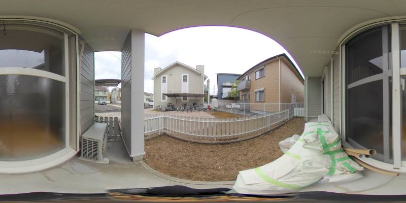 パノラマ画像庭