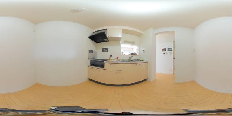 パノラマ画像キッチン