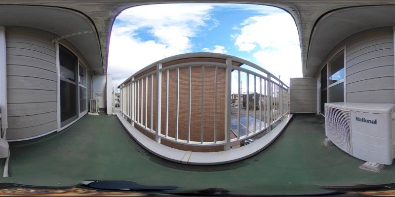 パノラマ画像バルコニー