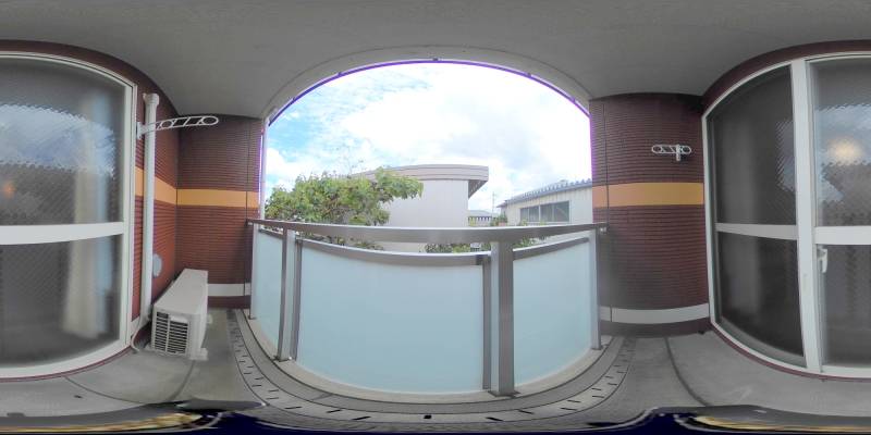 パノラマ画像バルコニー