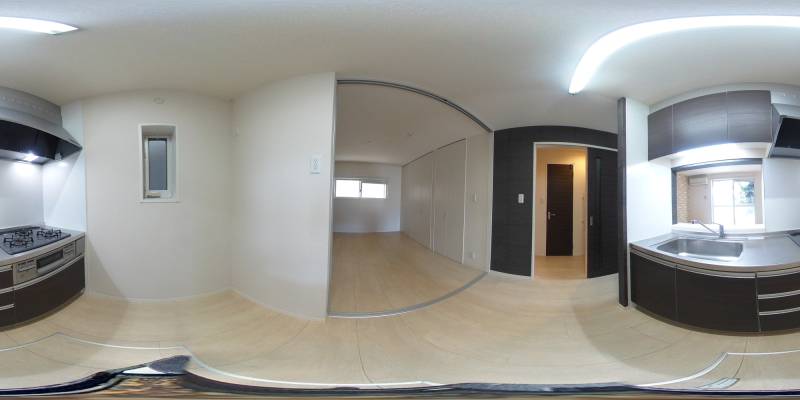 パノラマ画像キッチン