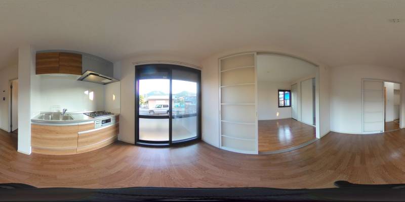 パノラマ画像キッチン