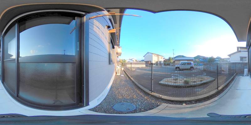 パノラマ画像バルコニー