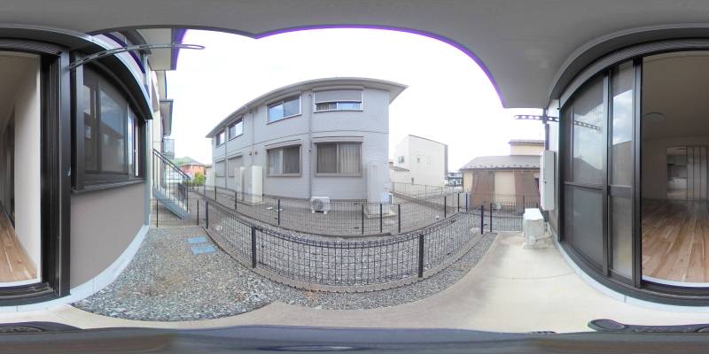 パノラマ画像庭