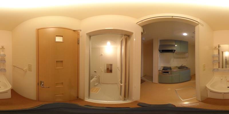 パノラマ画像洗面所