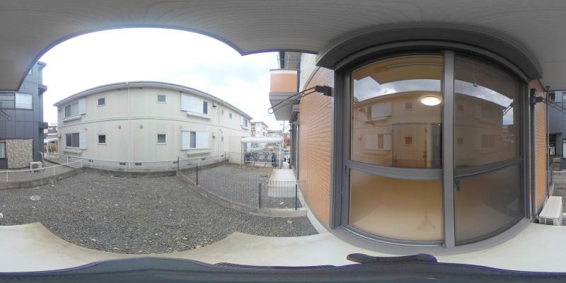 パノラマ画像庭