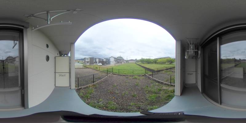 パノラマ画像バルコニー