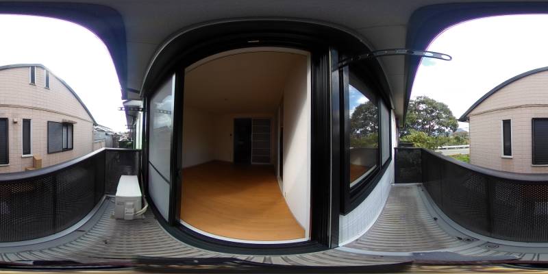 パノラマ画像バルコニー