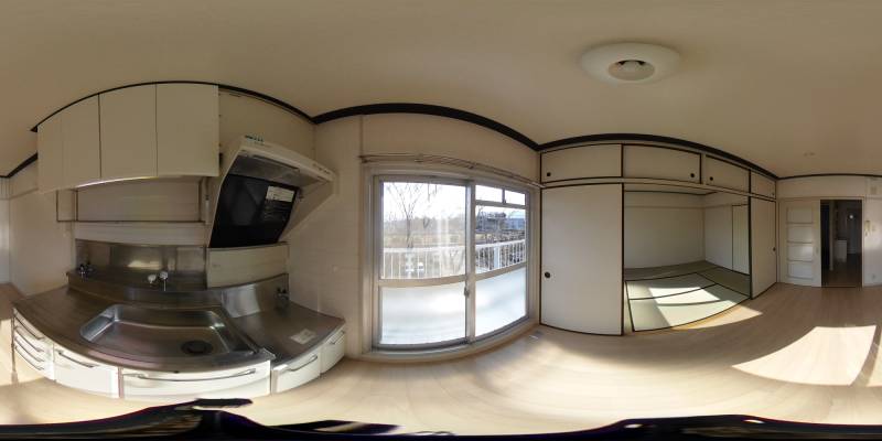 パノラマ画像キッチン