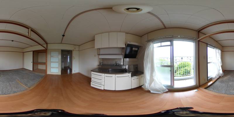 パノラマ画像キッチン