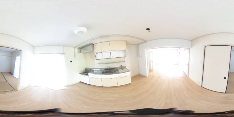 パノラマ画像キッチン