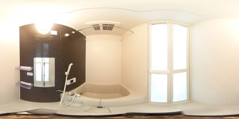 パノラマ画像バスルーム