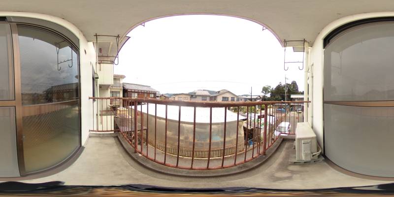 パノラマ画像バルコニー