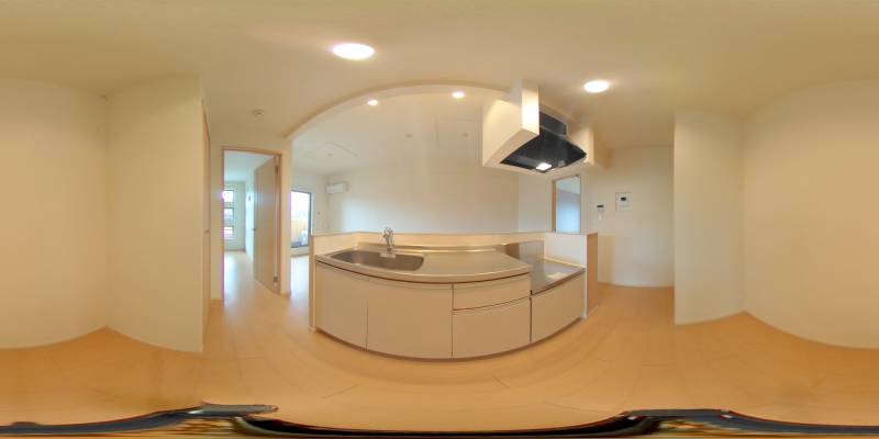 パノラマ画像キッチン