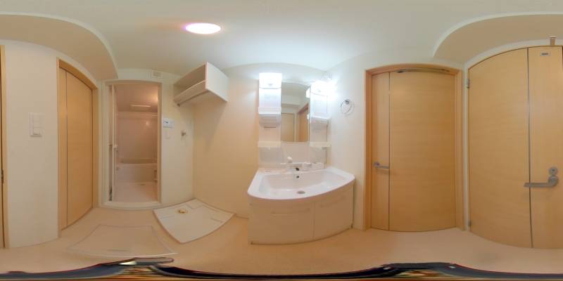 パノラマ画像洗面所