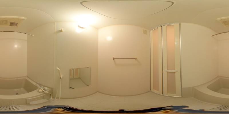 パノラマ画像バスルーム